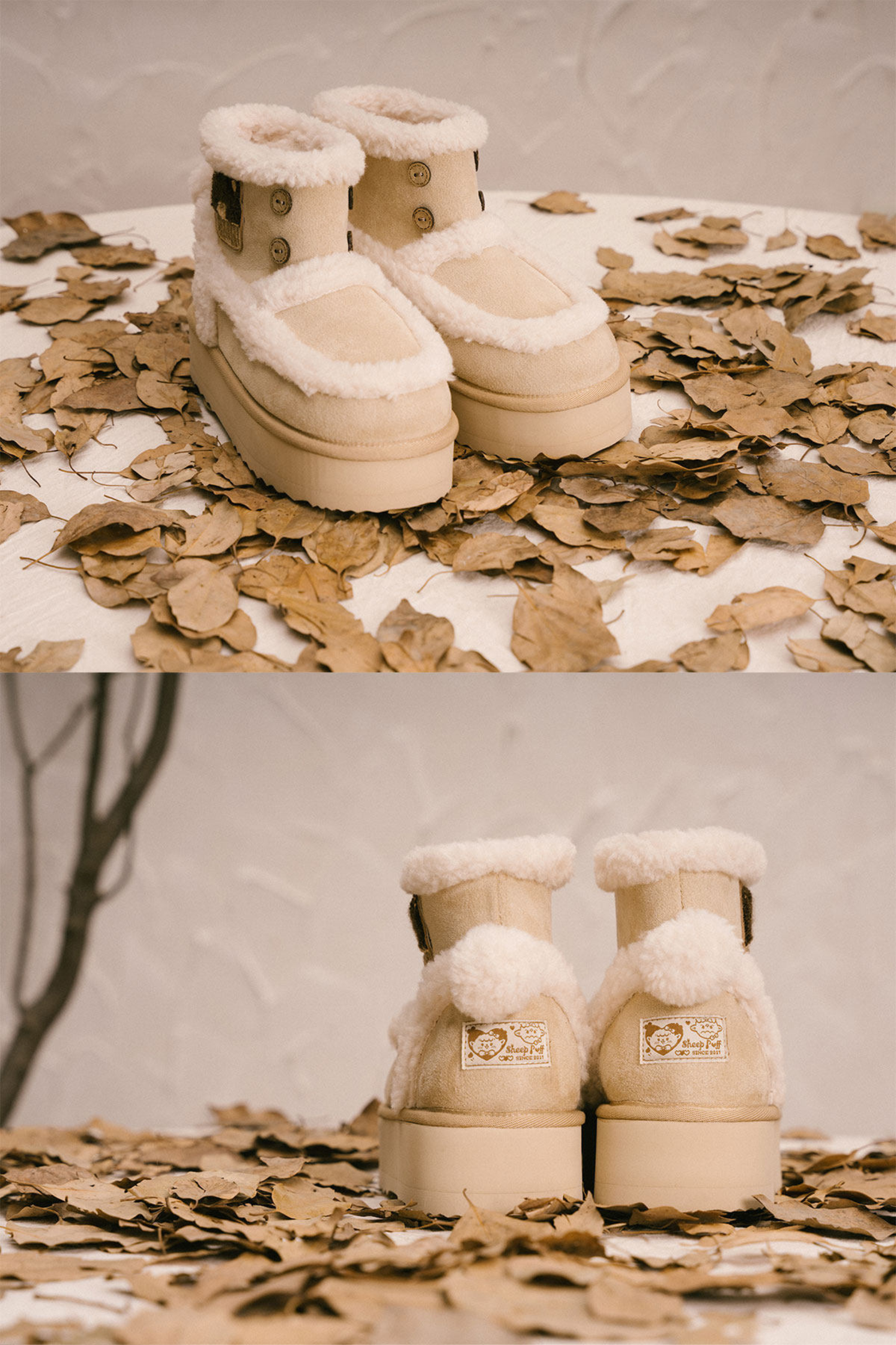 Lolita Fleece Line Snow Boots