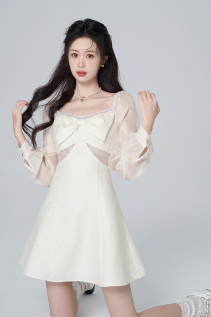 シアースイートピュアスクエアネックドレス