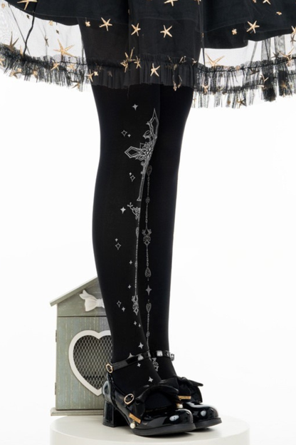 クロスゴシックタイツ