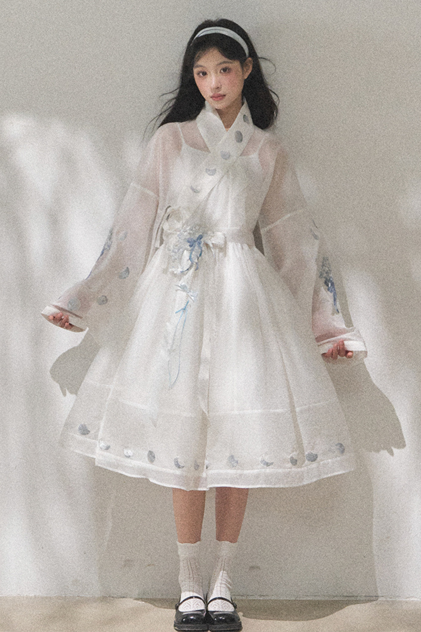 ピュアホワイトチャイナドレス+ベルト