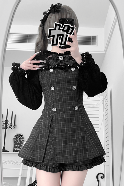 レースリボントップス+スカート