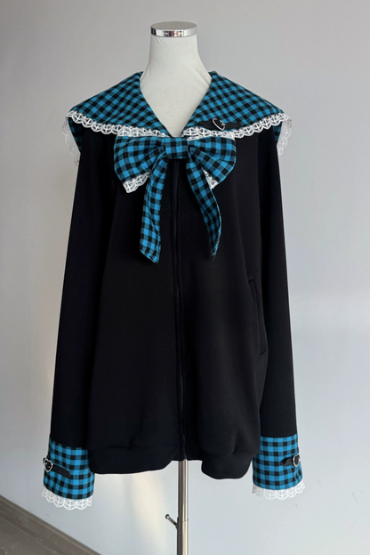 電波チェックセーラートップス