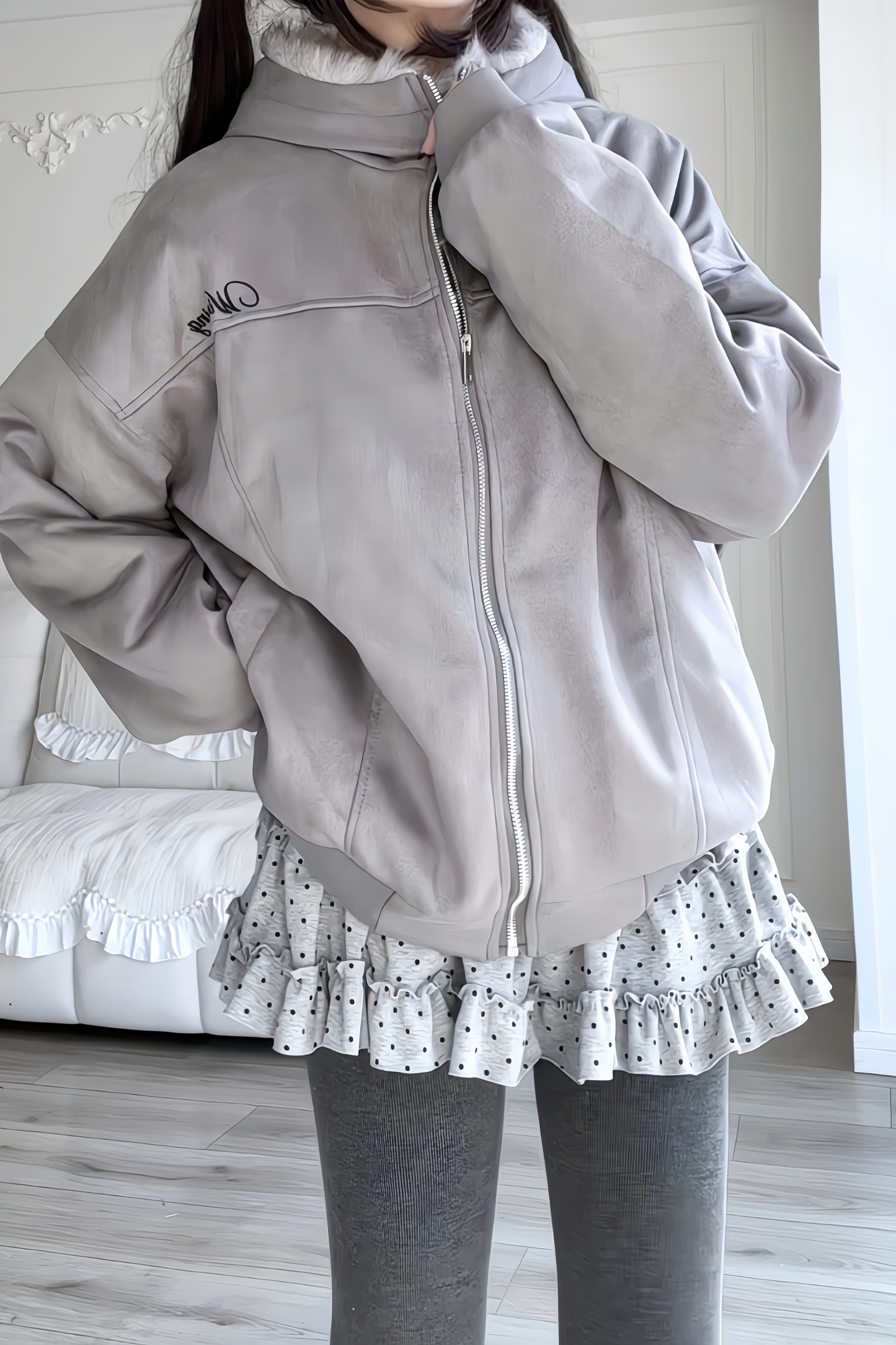 Rabbit Ear Hooded Jacket