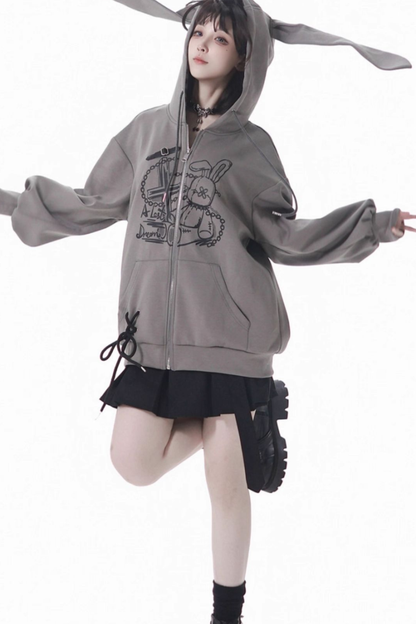 ラビットフーディー+スカート