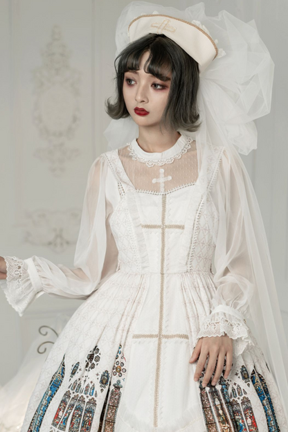 ウィンドウシックレトロドールロリータドレス