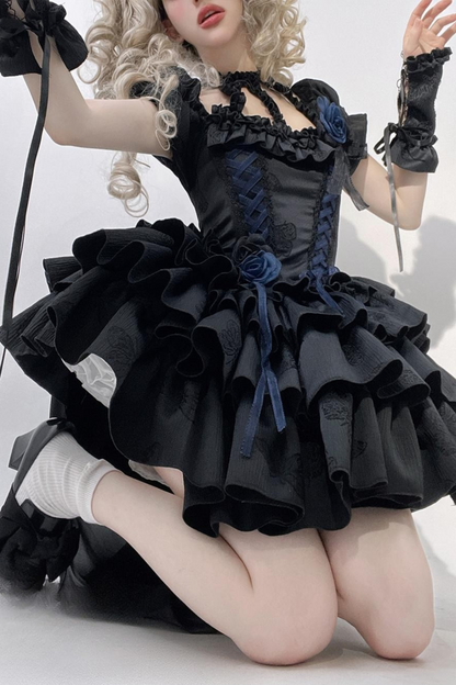 [Pre-order product] Generation Lace-up Chic Dress