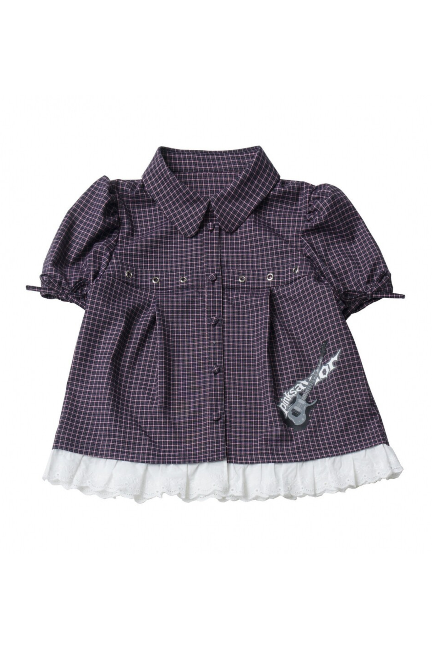 Puff Sleeve Shirt + Shorts + Tie