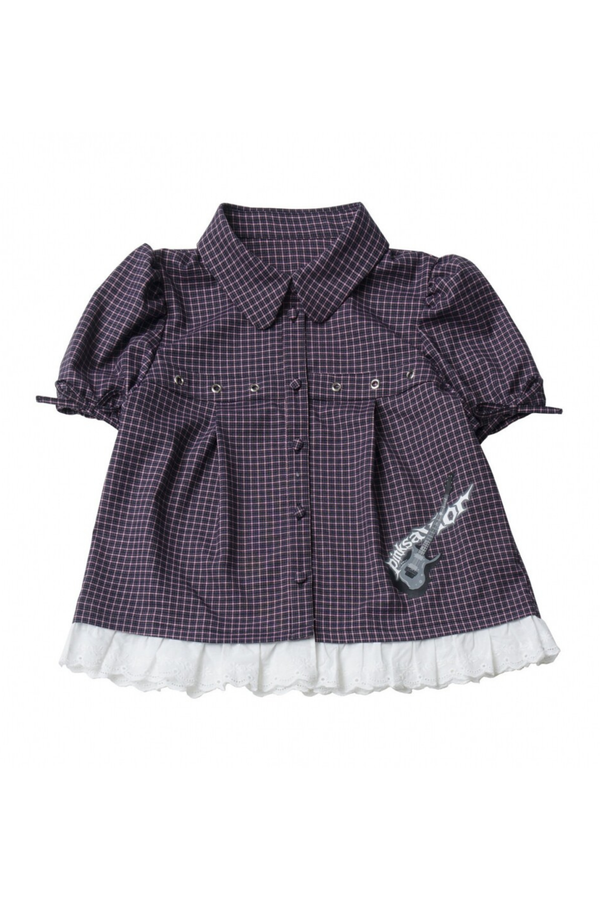 Puff Sleeve Shirt + Shorts + Tie