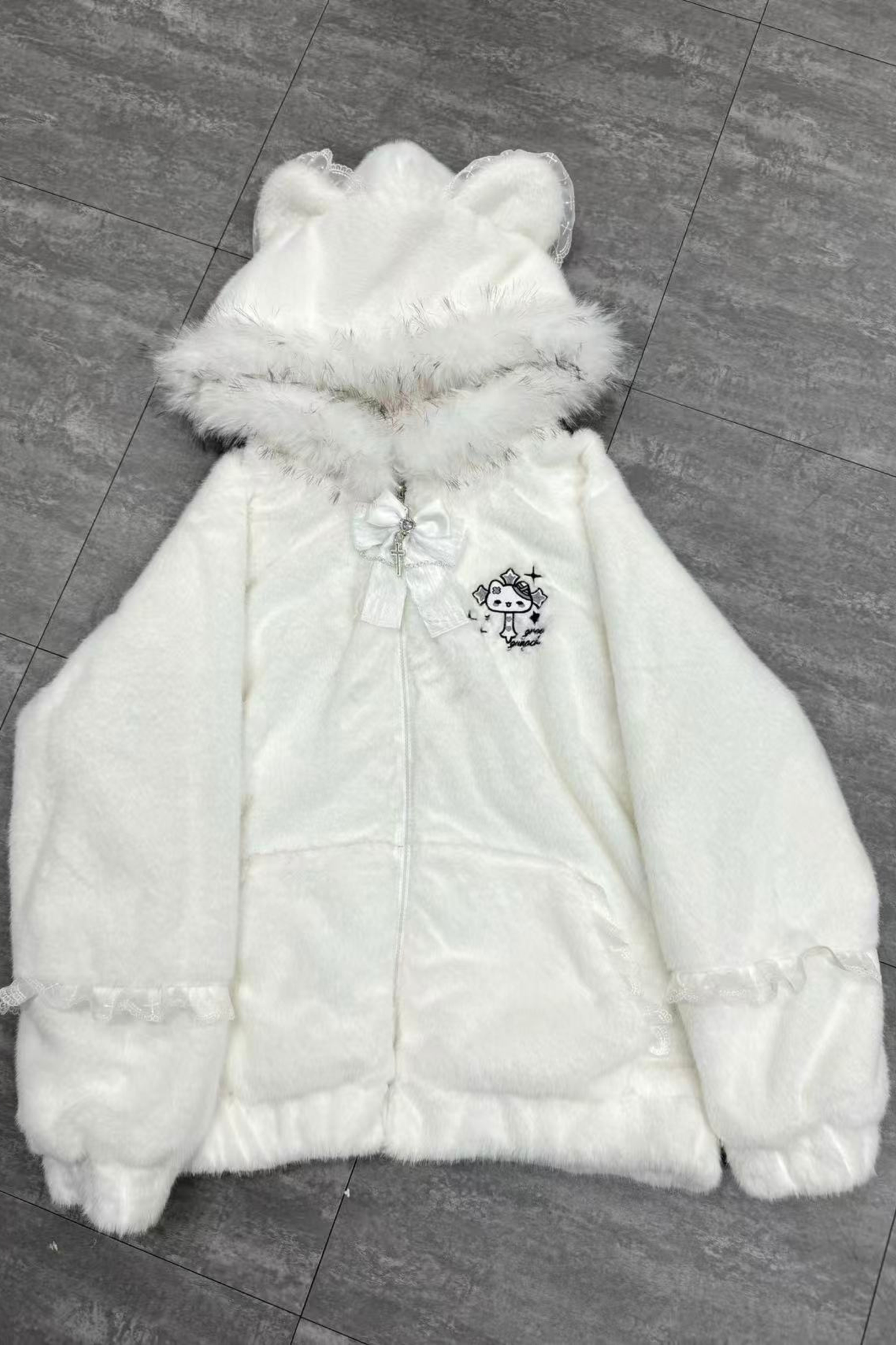 【天使界隈】猫耳フードルーズアイスジャケット