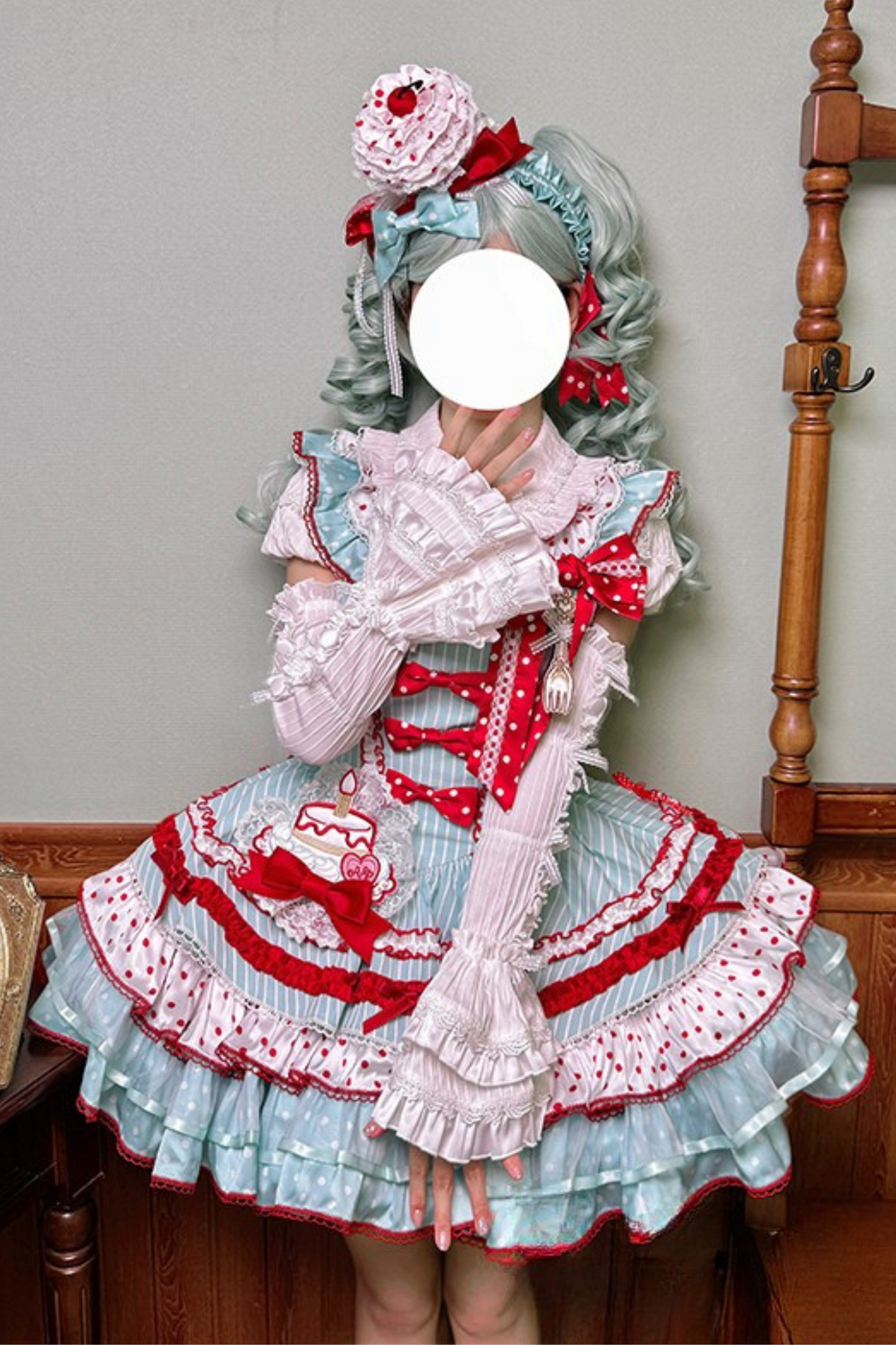 【4月3日予約締切】ツインケーキロリータシリーズヘアアクセサリー＋リボン