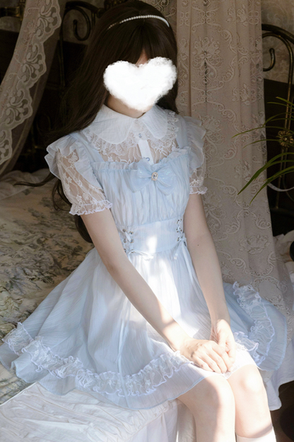 Misty Island Elegant Lace Two Piece Dress