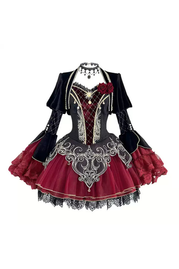 Blood Clan Feast Dark Gothic Gorgeous Dress Suit