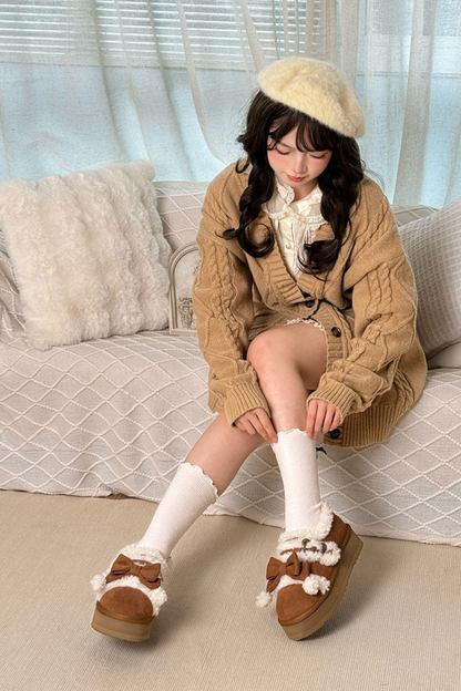 Bare Fleece Snow Boots