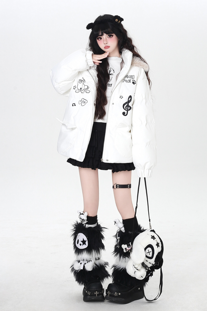 Cat Melody Fur Hooded Jacket