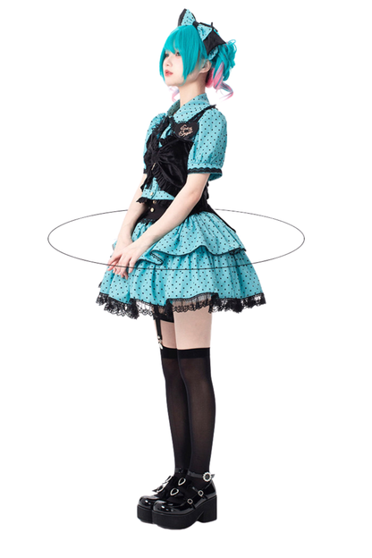 スパイシーキャンディードットロリータスカート