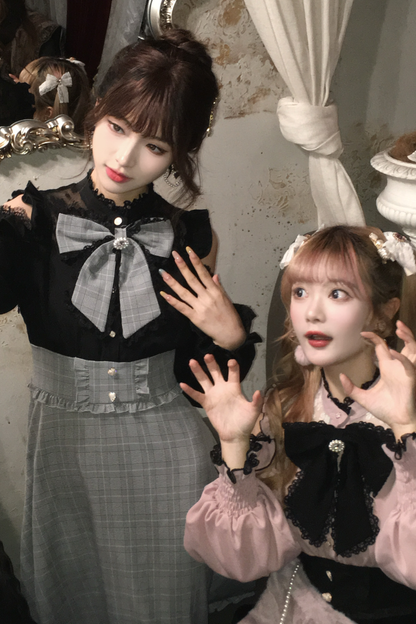 Mine Cute Bicolor Ribbon Dress