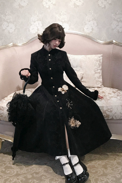 クラシックダークロングコート+ケープ