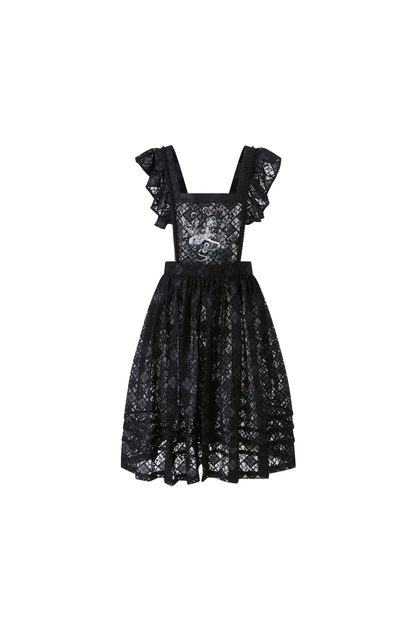 Dark retro jacket + skirt + long skirt + accessories