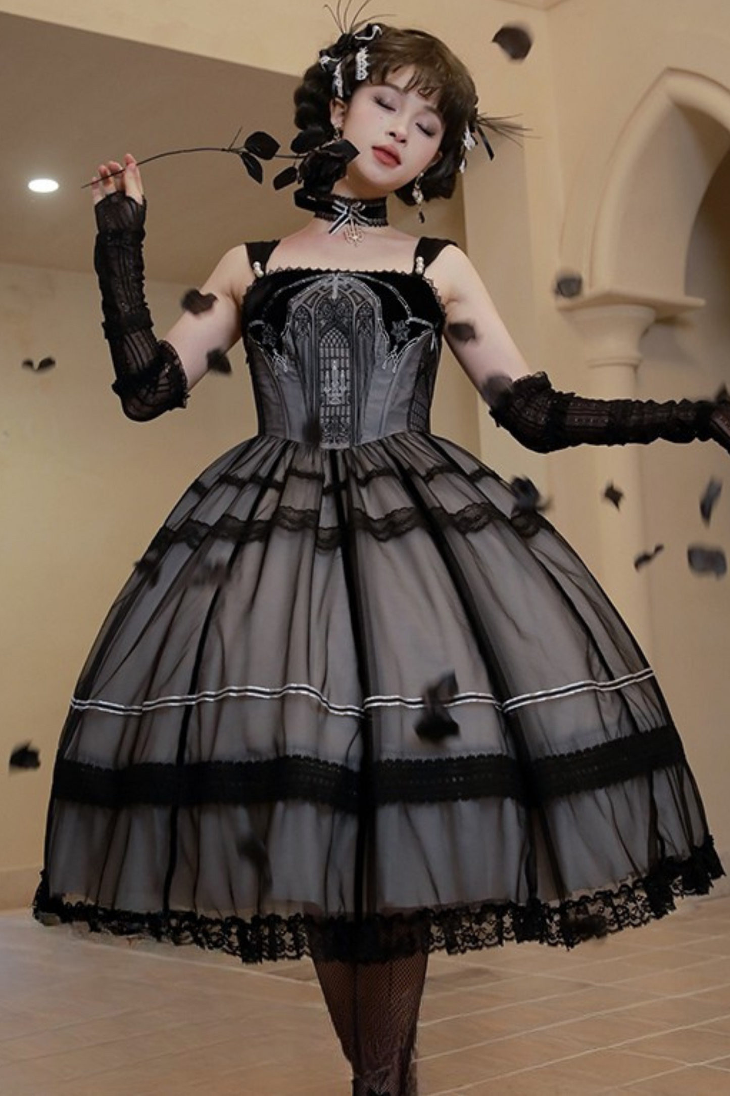 Candlestick Dark Girl Style Design Doll Lolita Dress