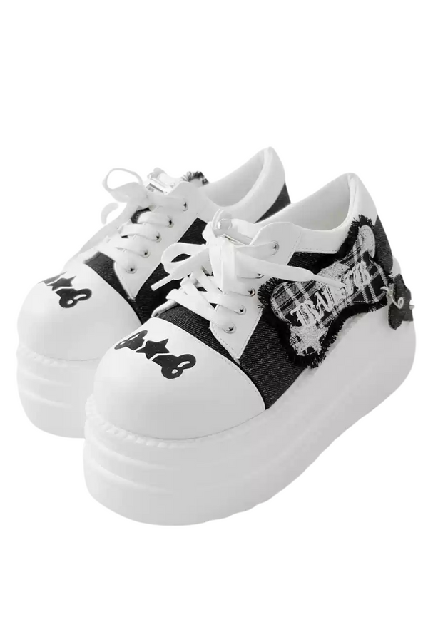 Zapatillas de plataforma de estilo subcultural rocanrol