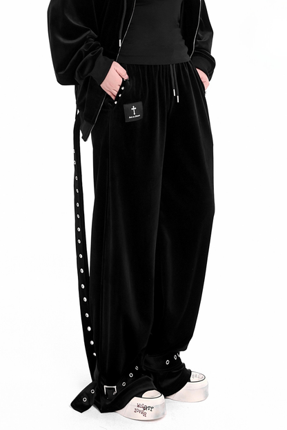 ダークベルベットパンクルーズパンツ