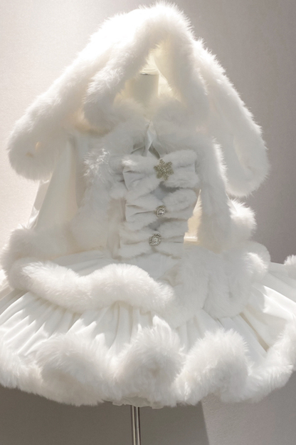 アンゴラファープリンセスドレス+ラビットマント+シアーテール