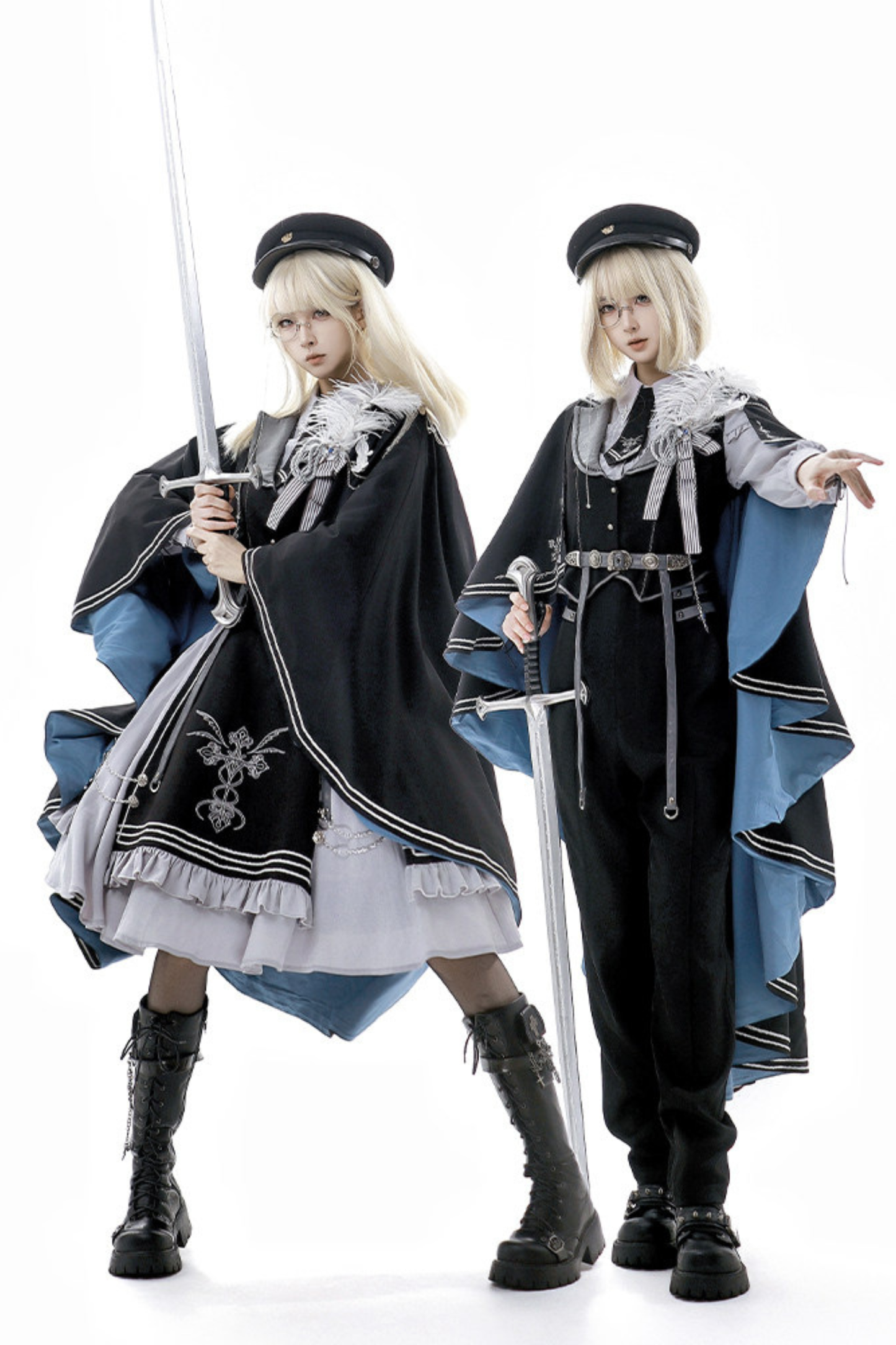 ダークナイトミリタリーマント+パンツ+シャツ+アクセサリー