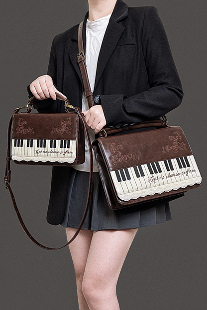 文学ピアノショルダーバッグ