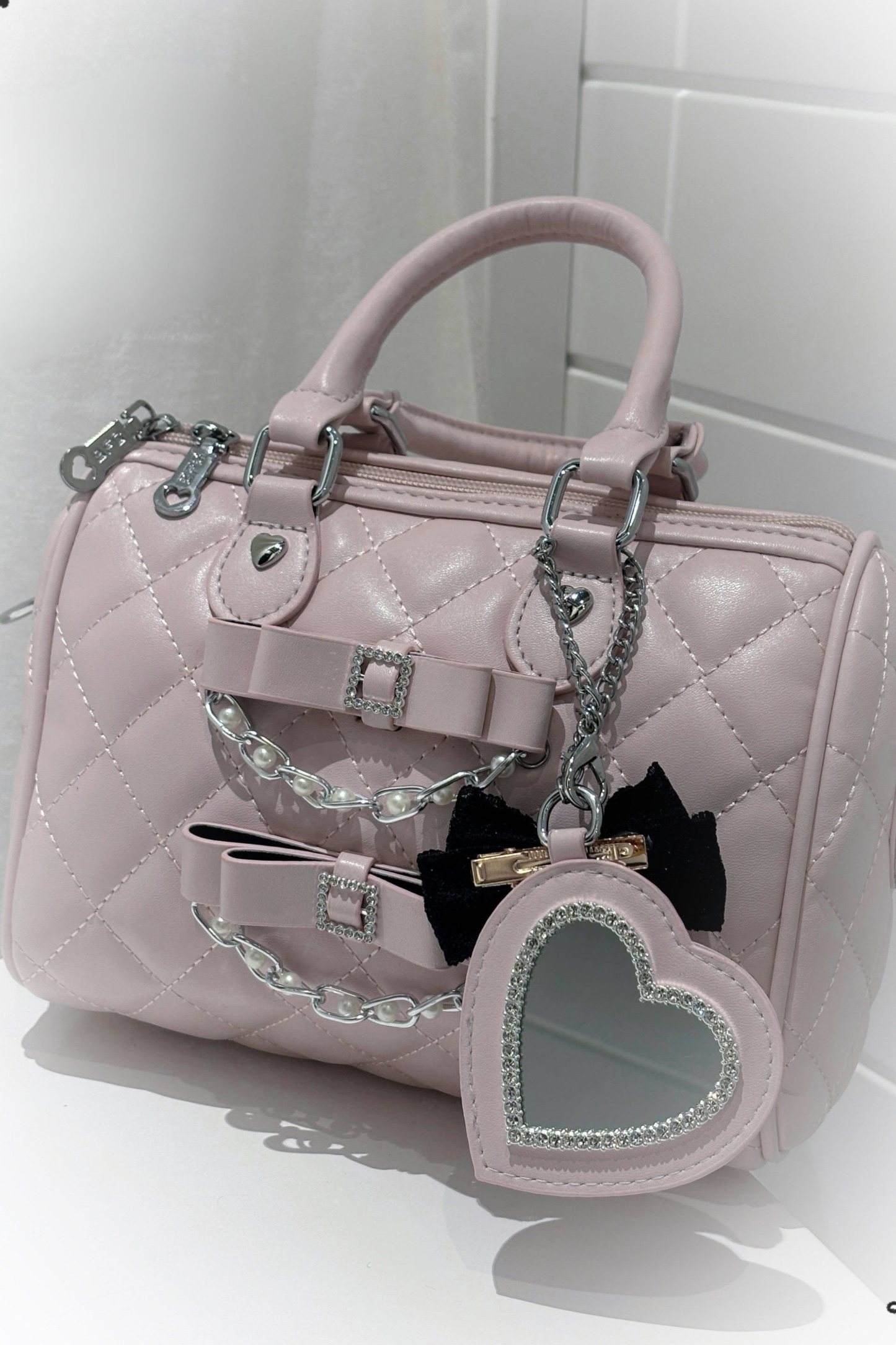 キルティングリボンミニバッグ