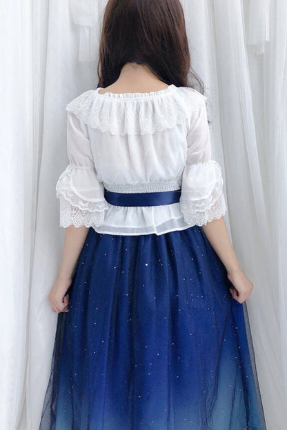 Fairy Lolita Starry Sky Dress Setup