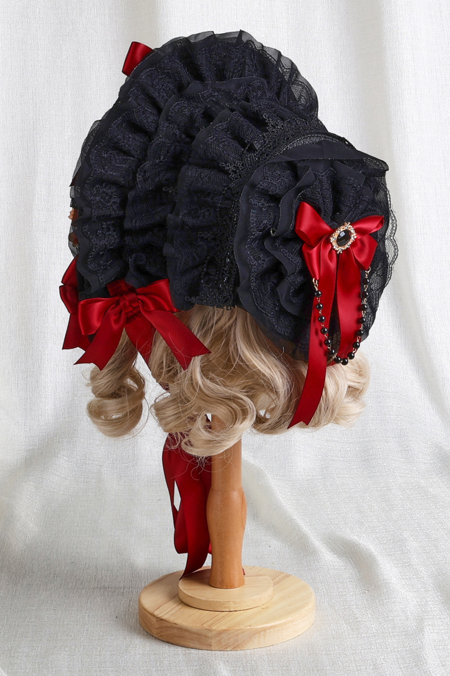 リボンゴシックロリータボンネット