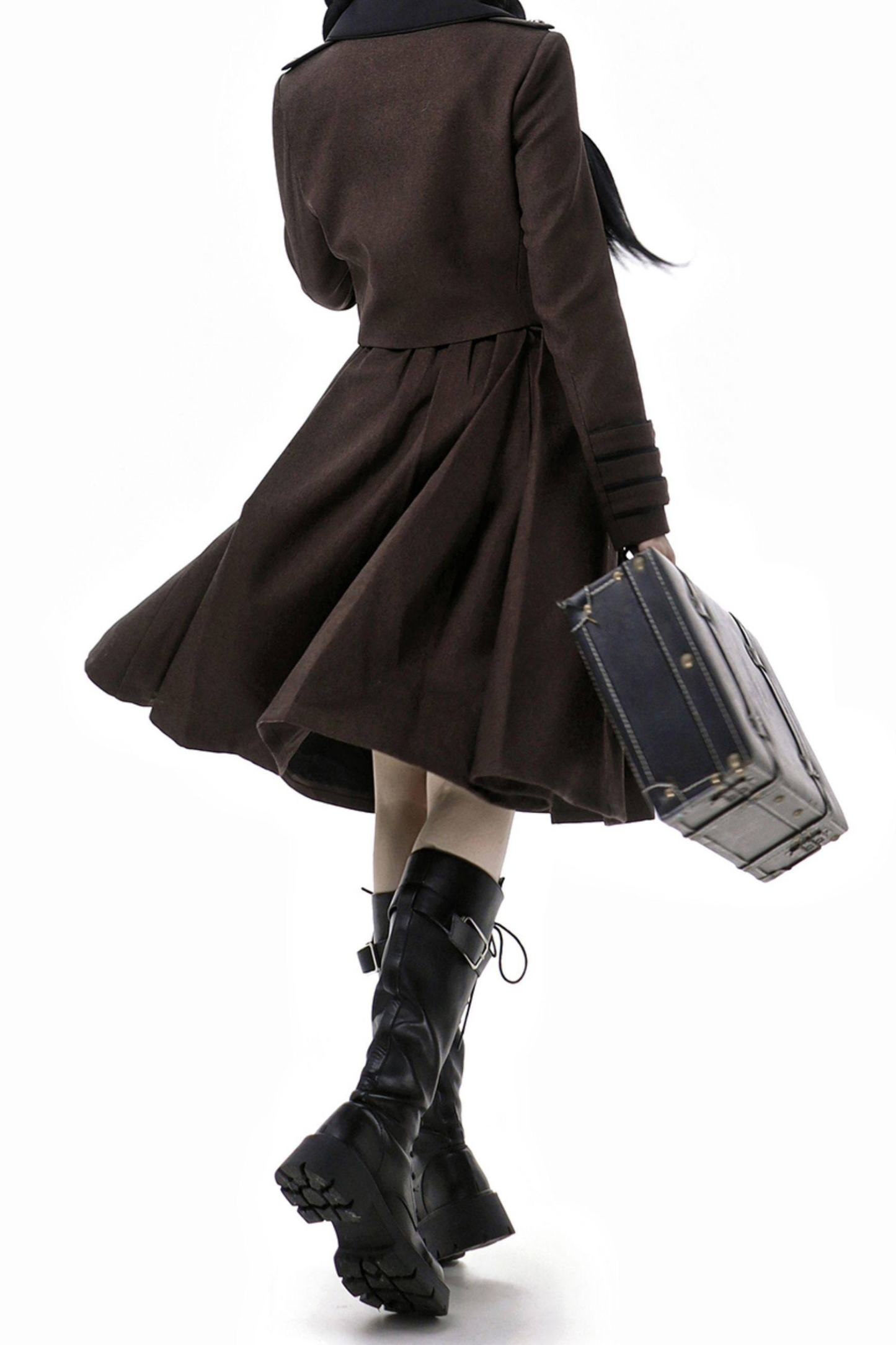 ロシアンレトロカレッジジャケット＋シャツ＋ガードル＋リボン＋スカート