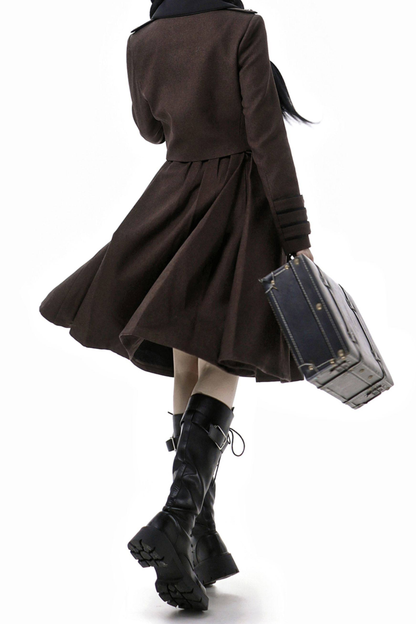 ロシアンレトロカレッジジャケット＋シャツ＋ガードル＋リボン＋スカート