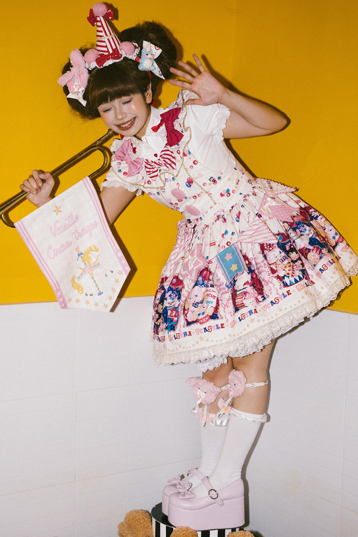 サーカスサスペンダーロリータドレス＋スカート