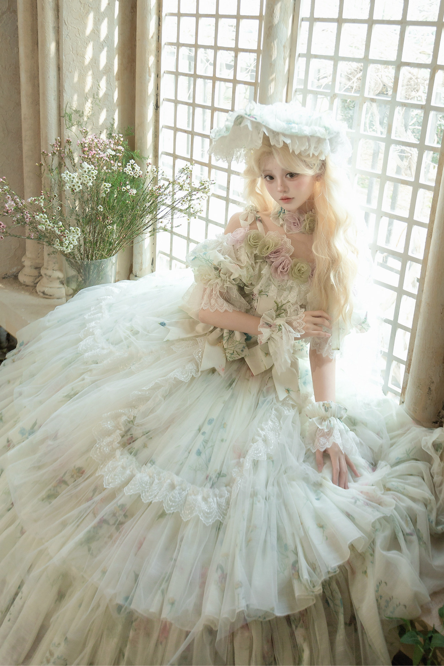 [Pre-order] Flower Fairy Bridal Lolita Dress