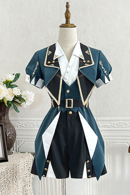 Steampunk Lolita Top + Shorts