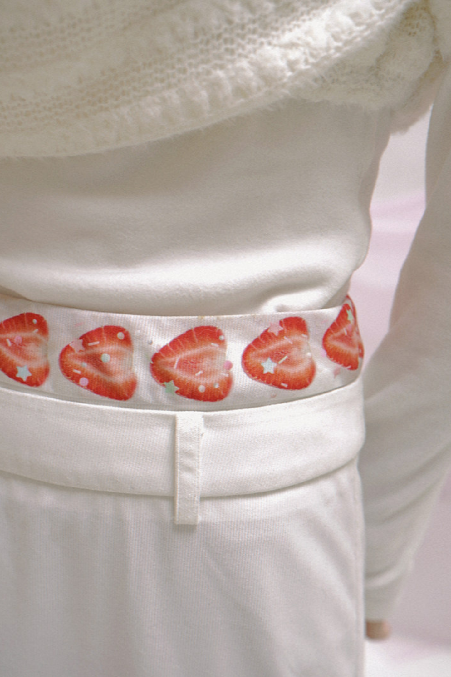 ストロベリーケーキプリントスカート