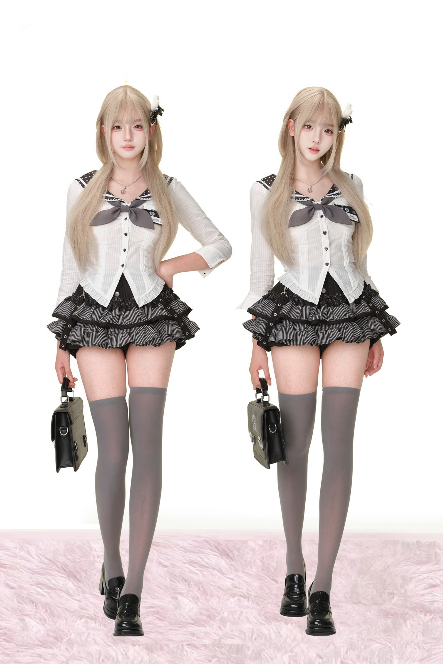 スイートセーラーリボントップス+ケーキスカート