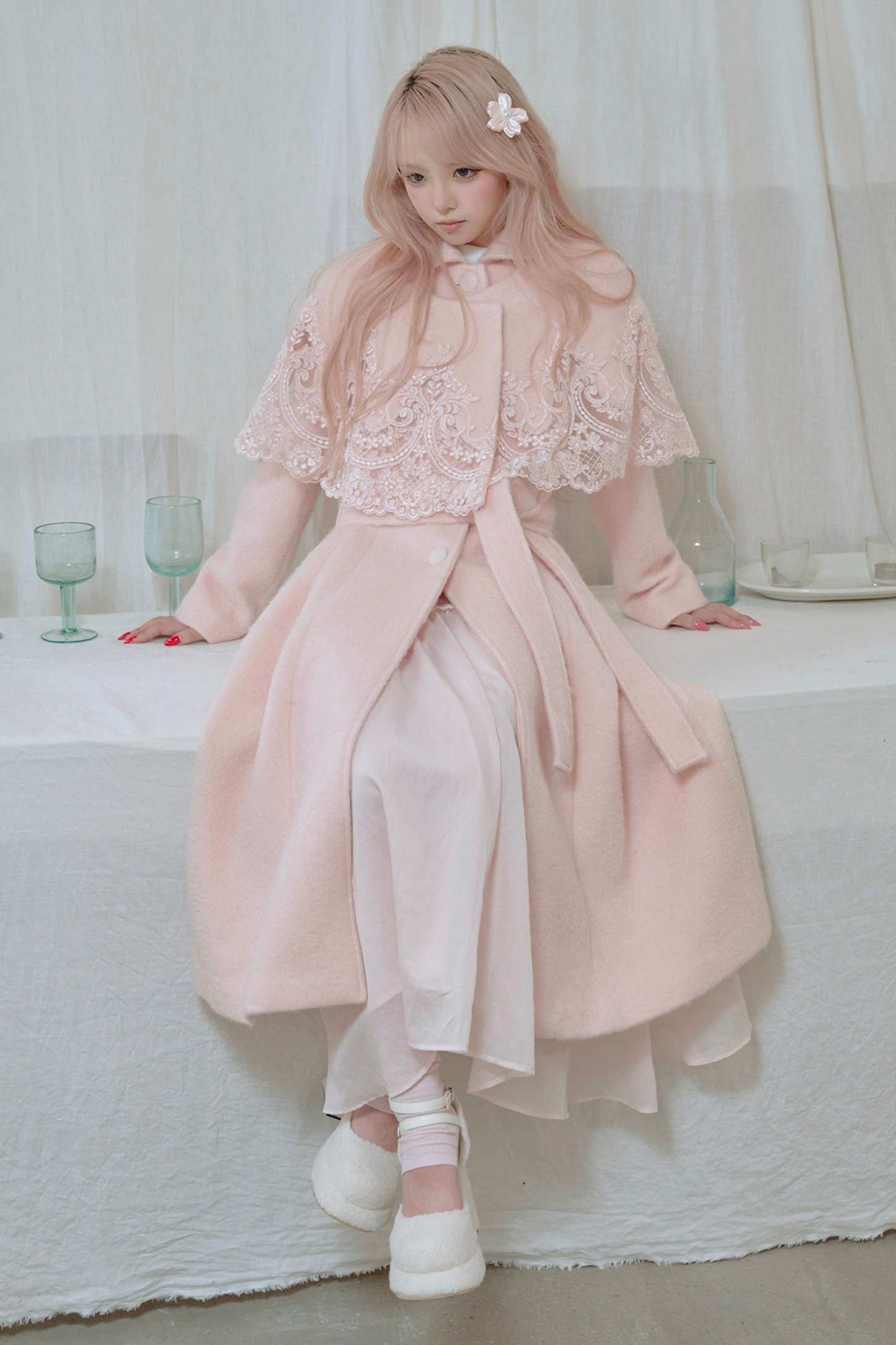 スイートレースケープロングコート