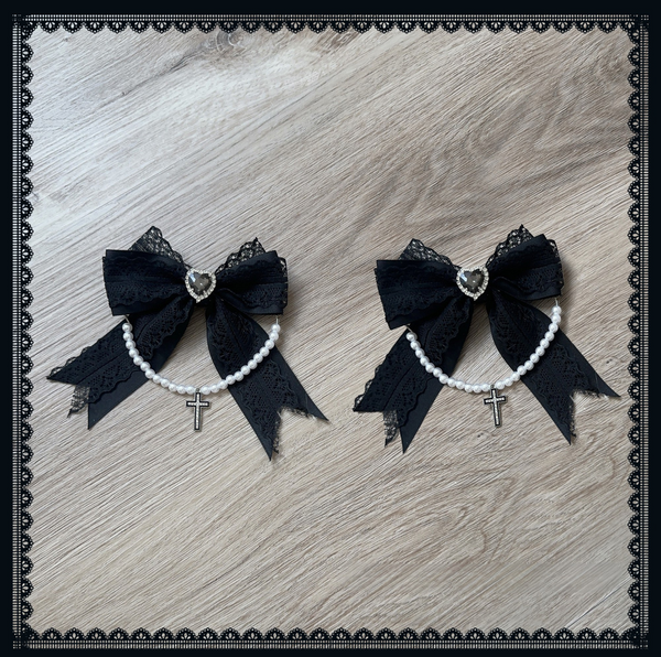 [Deadline for reservations: November 5] Gothic Stripe Subculture Cape Suit Set + Hair Band + Hair Clip