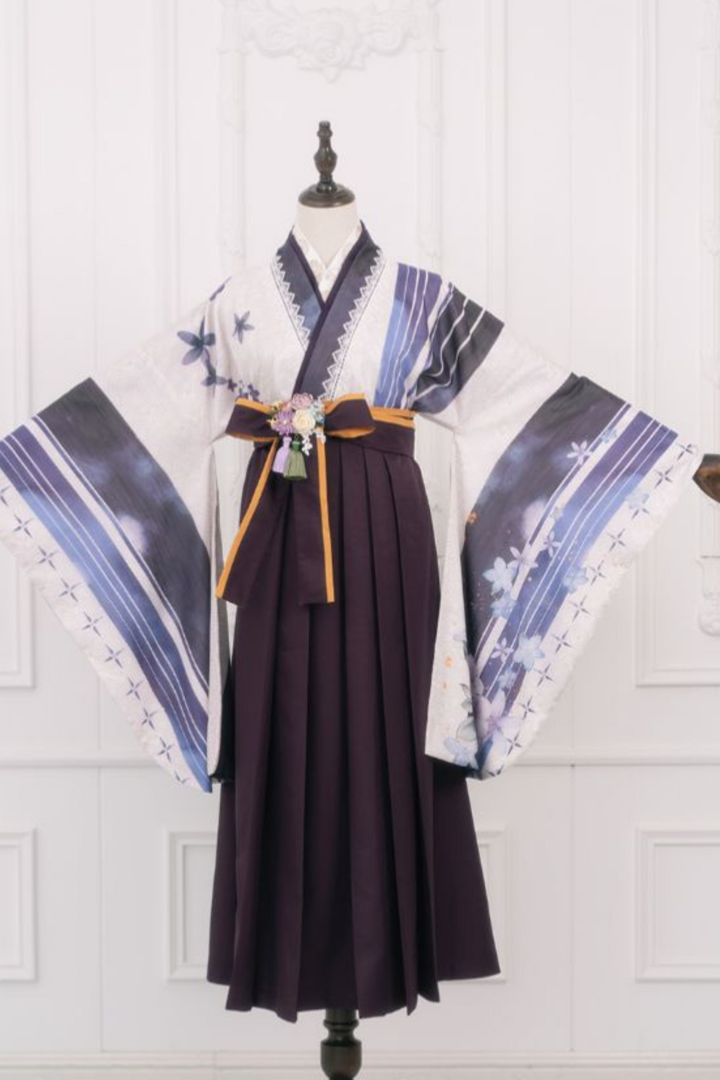 レトロ手毬和装トップス