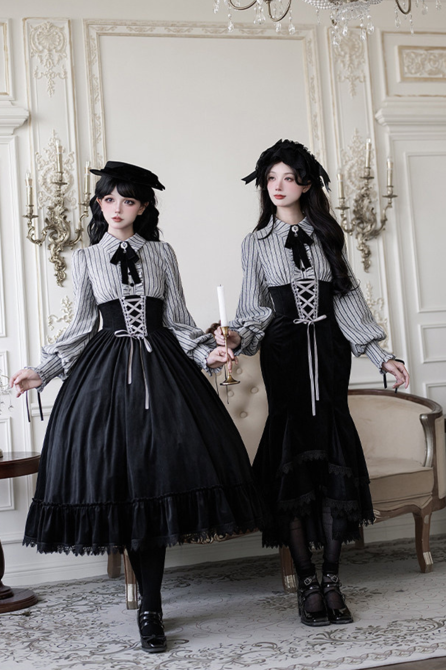 Fishtail Dress + Flare Dress + Hat + Hairband