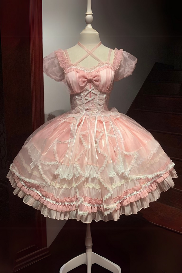 Fantasy Lace-Up Design Princess Lolita Dress