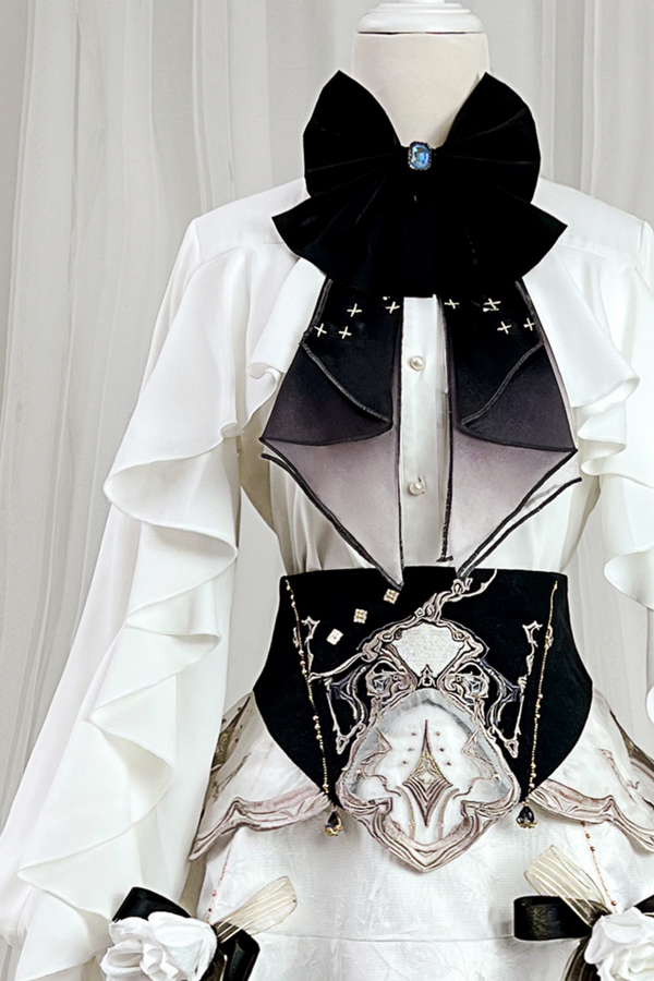 【予約商品】エレガントフラワースカート＋フリルトップス＋ウエストベルト