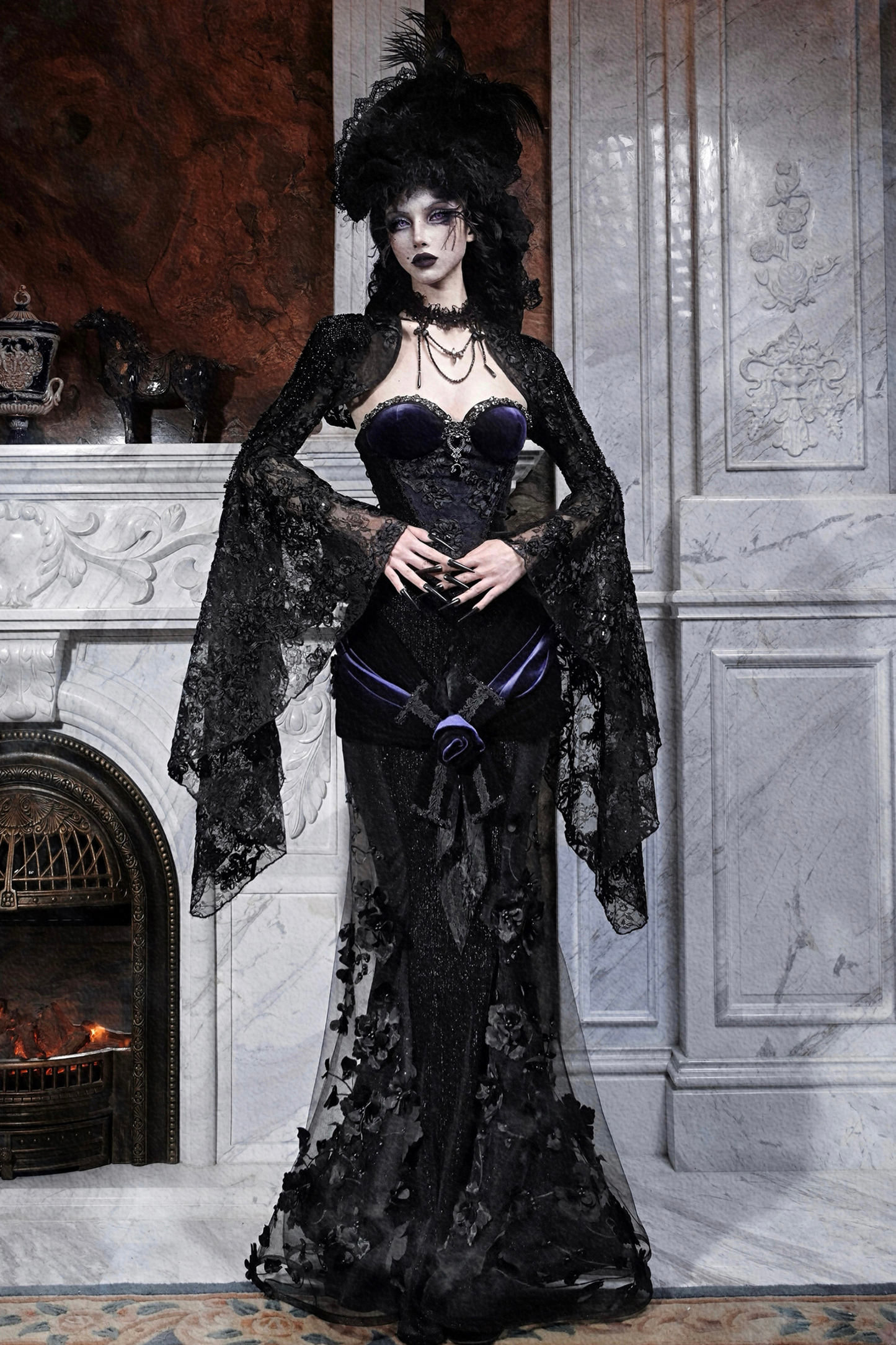 Gothic Gorgeous Mermaid Skirt