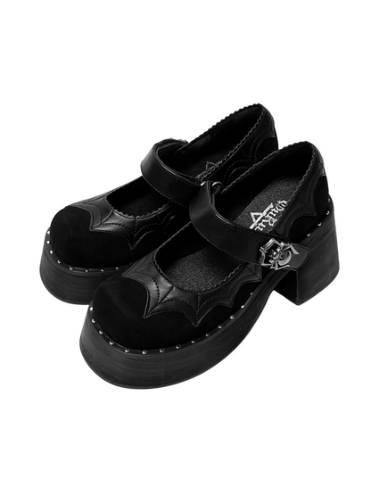 Spider Goth Subculture Dark Platform Shoes