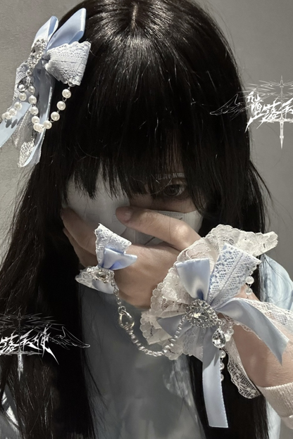 レースリボンサブカルクリップ