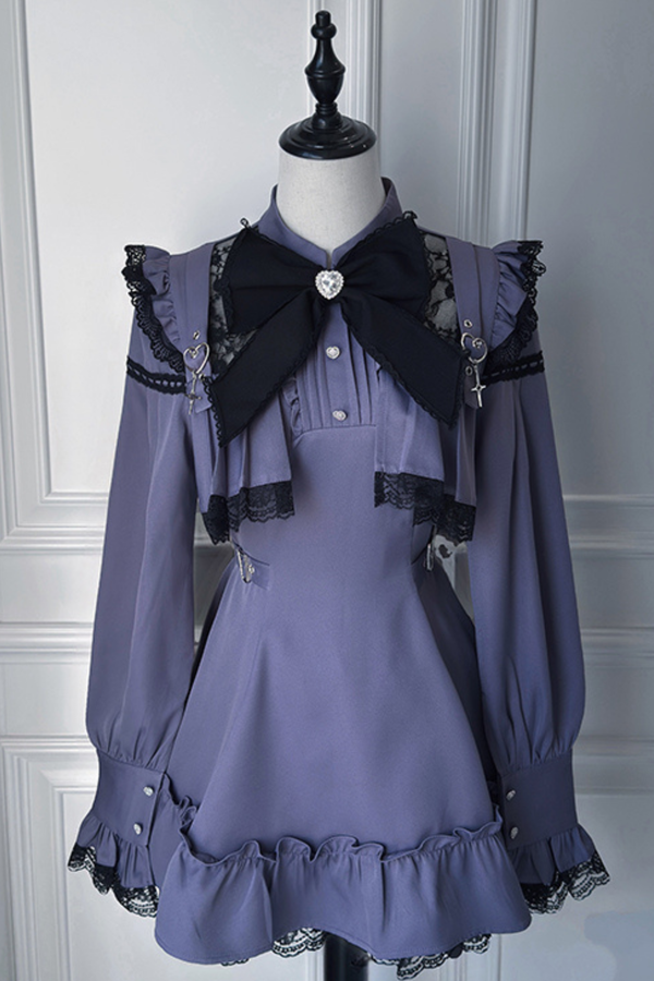 地雷リボンフレアトップス+ショートパンツ