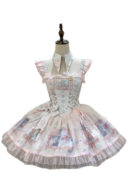 [Reserved product] Moonlight Trick Embroidered Ballerina Dress Suit