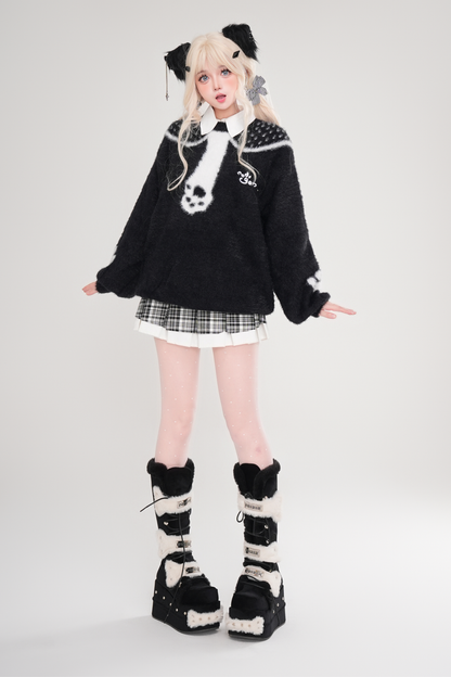 Loose top with cat design